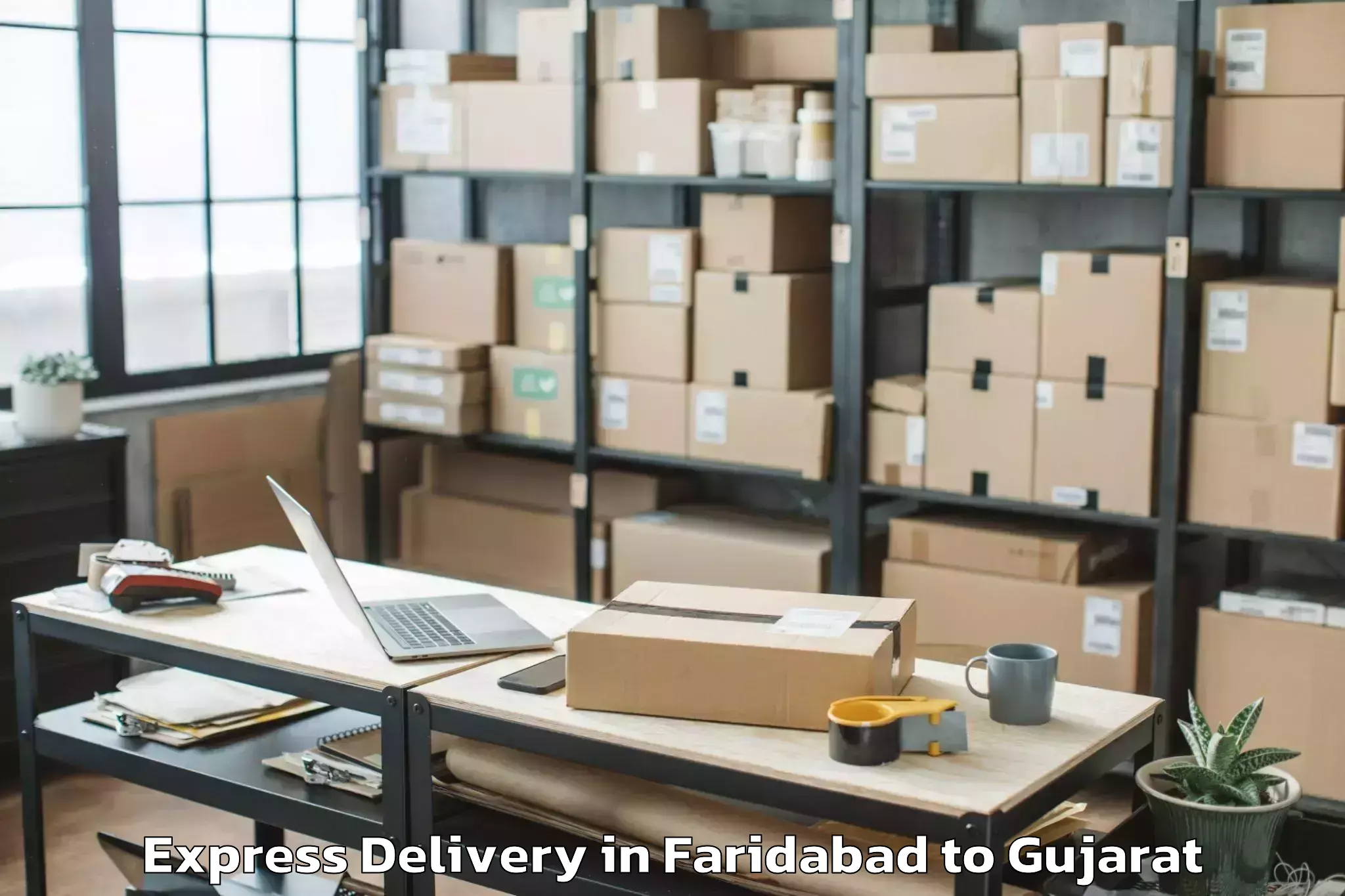 Expert Faridabad to Rajkot Airport Raj Express Delivery